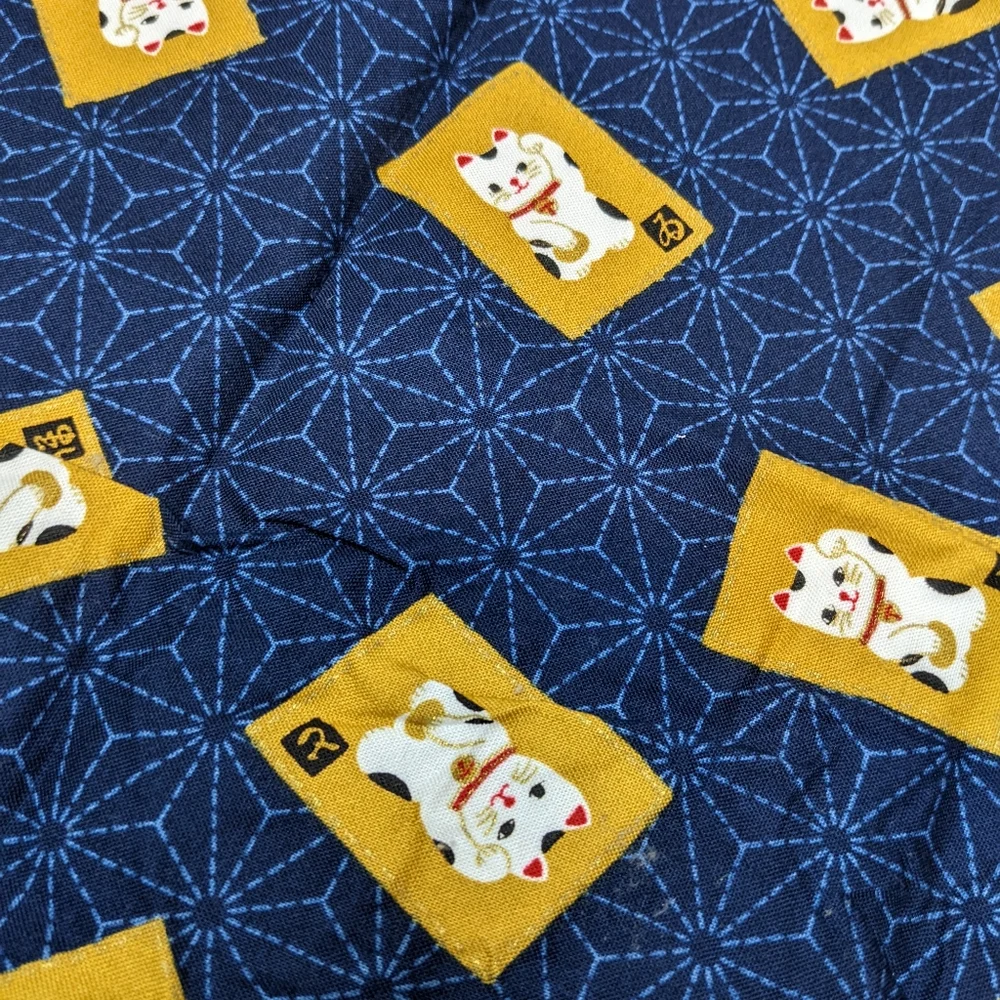 NWOT Vintage Japanese Lucky Cat Handkerchief